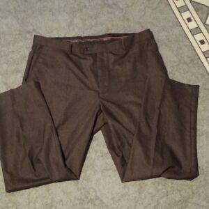 Bocaccio men's dress pants. Size 42 x 30. Brown and black plaid
